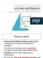 Preterm Labor and Delivery