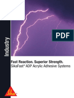 Fast Reaction. Superior Strength.: Sikafast Adp Acrylic Adhesive Systems
