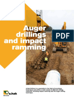 Auger Drillings and Impact Ramming