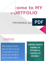 Welcome To MY Portfolio: Priyanka Jain