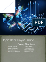 Slides On The Project of Hafiz Hayat Shrine