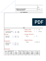 Concrete Calculation Structure Report Pile Foundation: Material Data Number of Pile Number of Column