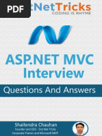 Free Ebook For ASP - Net MVC Interview Questions & Answers - by Shailendra Chauhan