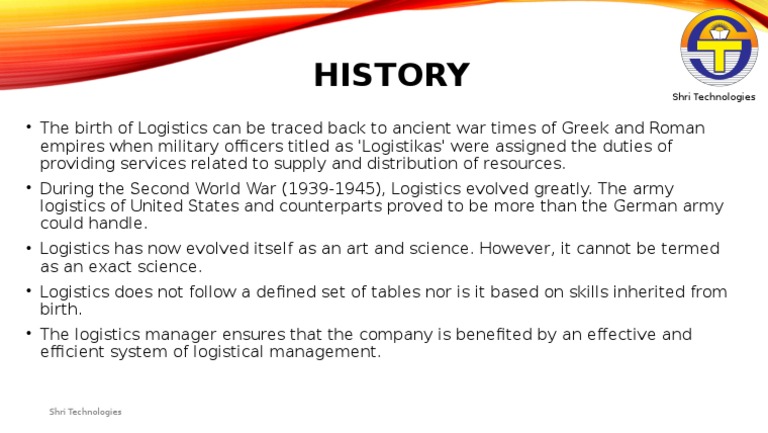 Evolution of Logistics Through History | PDF | Social Science | Classics