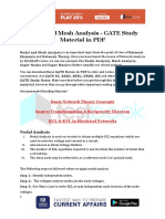 Nodal and Mesh Analysis - GATE Study Material in PDF
