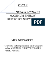 PINCH DESIGN METHOD FOR MAXIMUM ENERGY RECOVERY NETWORKS