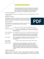 Accounting For Investment in Associates and Joint Ventures