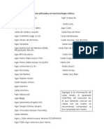 Medios de Cultivo Más Utilizados en Bacteriologìa