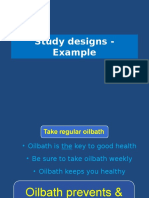 Epidemiological Study Designs - With One Example