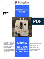 Oil / Gas Pressure Standard: Metrological Range