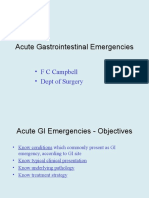 Acute Gastrointestinal Emergencies