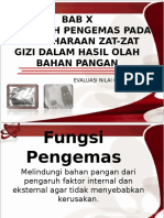 BAB X Pengaruh Pengemas Pada Pemeliharaan Zat-Zat Gizi Dalam Hasil Olah Bahan Pangan