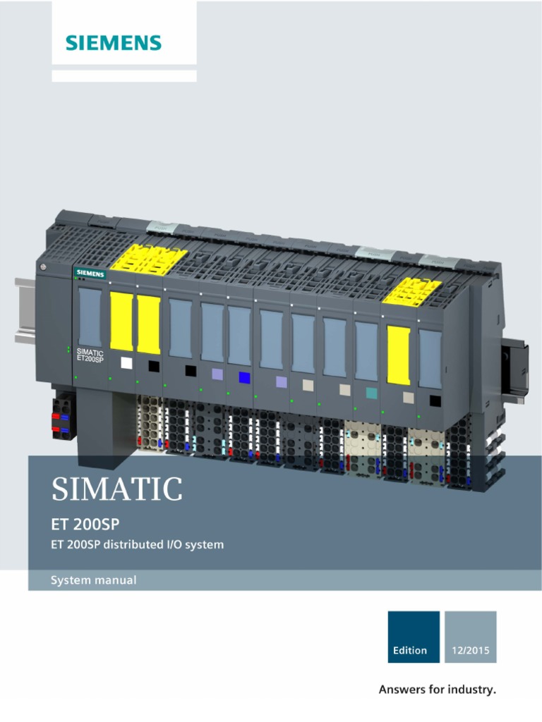 Et200sp System Manual en-US en-US | PDF | Automation | Input/Output