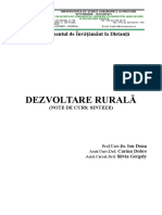 Dezvoltare Rurala CURS