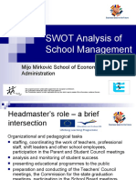 SWOT Analysis of School Management