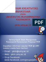 Penyusunan Proposal PKM@UMY