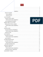 Resumen de Propuestas Presindeciales en Las Ultimas Elecciones Del Perú