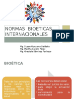 Normas Bioeticas Internacionales