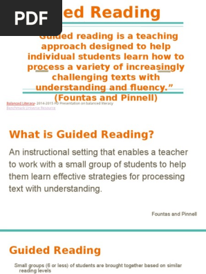 guided reading professional development