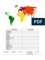 Countries and Continents