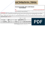 Graduate Assessment Test (GAT 2016 IV) GAT General: Test Date: Sunday, 23rd October 2016