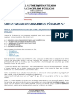 Edital Autoesquematiado Para Concursos Públicos 2