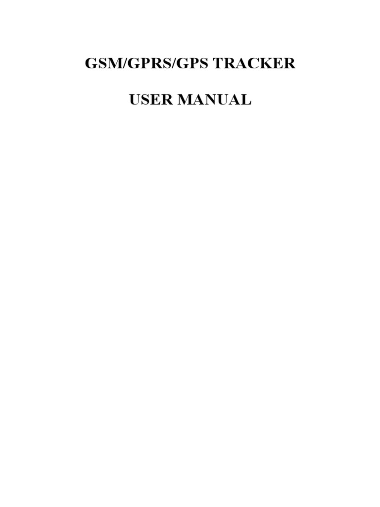 TK100 GPS Tracker User Manual | Short Message Service | General Packet