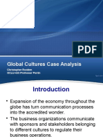 Global Cultures Case Analysis: Christopher Rodden OCLU-425 Professor Perrin