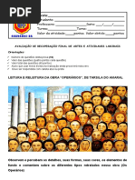 Atividade de Artes Tarsila Do Amaral 3º Ano | PDF