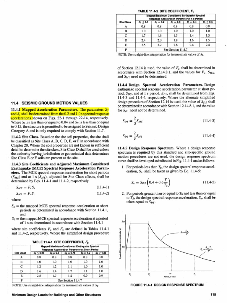 5.ASCE 7-05 Seismic Ground Motion Values | Download Free PDF ...