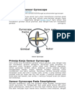 Pengertian dan Prinsip Kerja Sensor Gyroscope