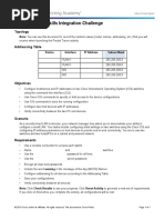 1.3.1.3 Packet Tracer - Skills Integration Challenge Instructions