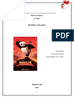 Ficha de Leitura Kung Fu Panda 