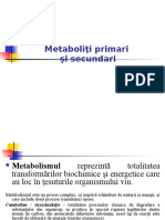 Metaboliţi Primari Şi Secundari