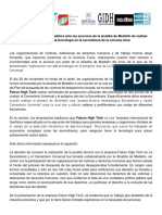 Comunicado A La Opinión Pública Ante Acciones en La Escombrera