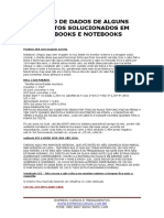 Banco de Dados de Alguns Defeitos Solucionados em Netbooks e Notebooks