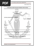 3rd NHRC - LC-I National Moot Court Competition, 2015 (R)