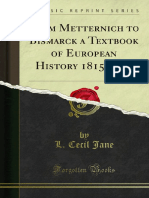 From Metternich To Bismarck A Textbook of European History 1815-1878 1000179077