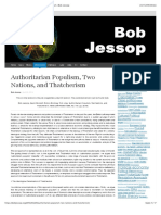 Authoritarian Populism, Two Nations, and Thatcherism - Bob Jessop