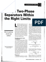 Two Phase Separator Sizing