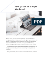 ¿Es Divi 3.5 El Mejor Theme de Wordpress?