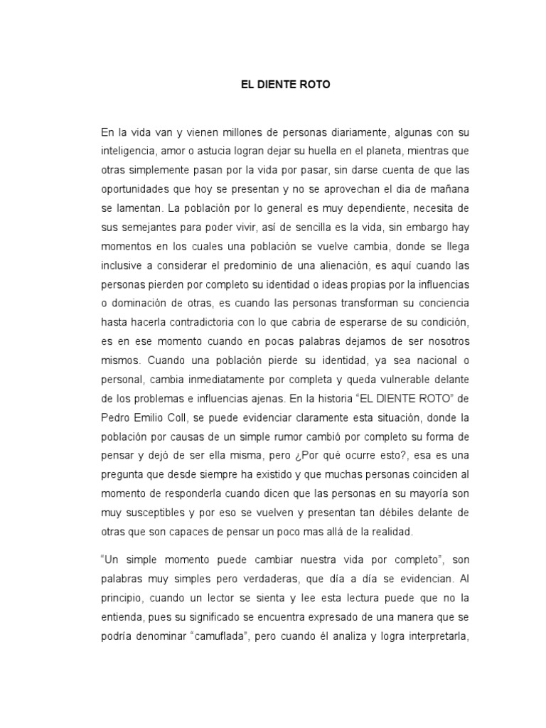 El Diente Roto | PDF | utopía | Verdad