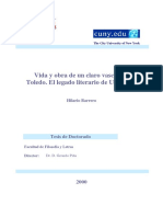 Vida y Obra de Un Claro Vascon de Toledo El Legado Literario de Felix Urabayen 0