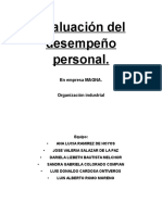 Evaluación del desarrollo personal.