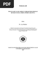 Download Polusi Air Tanah Akibat Limbah Industri by Mutiara Paica SN33358288 doc pdf