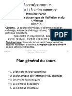 Chapitre II La Dynamique de L Inflation Et Du Chômage