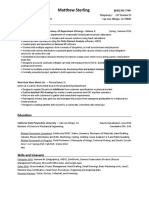 Matthew Sterling Resume PDF