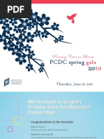 2010 PCDC Annual Spring Gala - Dinner Journal