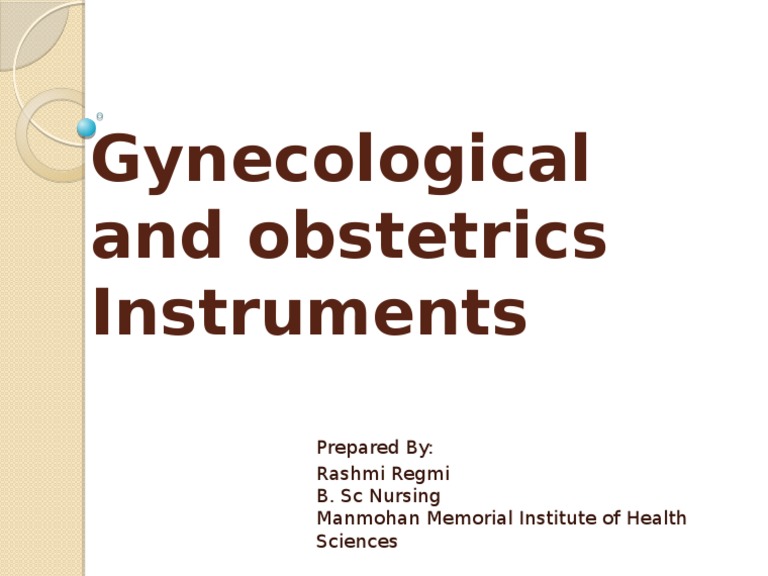 Gynecological and Obstetrics Instruments | PDF
