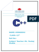 Practical File C++ - 1